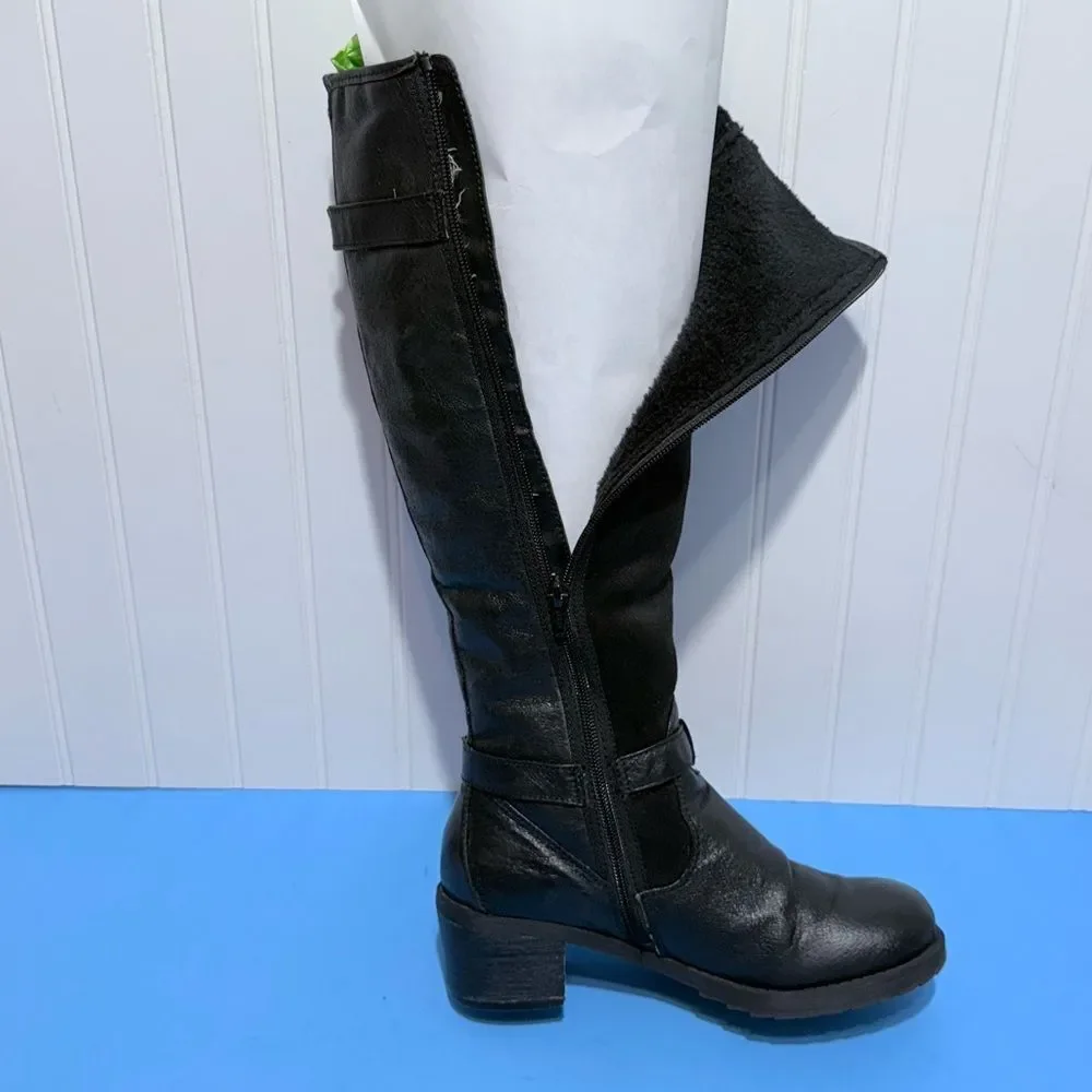 Baretraps Knightley Black Tall Riding Boots Size 6.5M